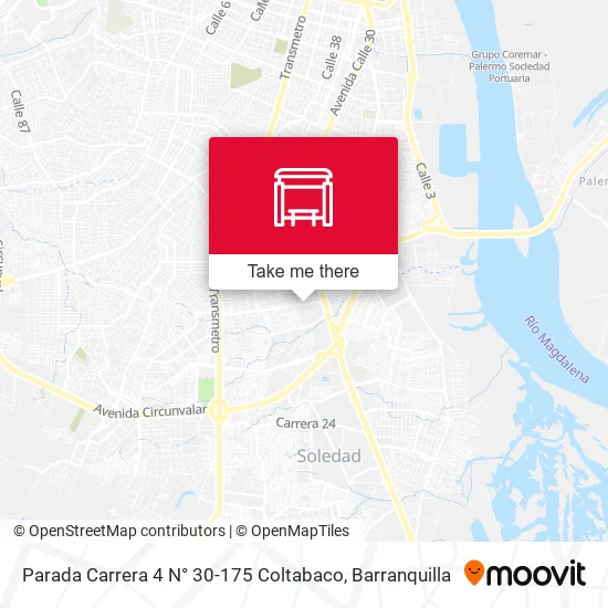 Mapa de Parada Carrera 4 N° 30-175 Coltabaco