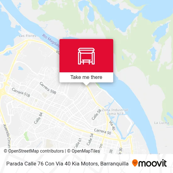 Mapa de Parada Calle 76 Con Via 40 Kia Motors