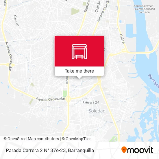 Mapa de Parada Carrera 2 N° 37e-23