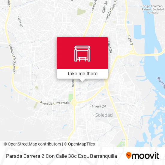 Mapa de Parada Carrera 2 Con Calle 38c Esq.