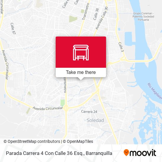 Parada Carrera 4 Con Calle 36 Esq. map
