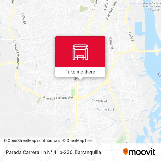 Mapa de Parada Carrera 1h N° 41b-236