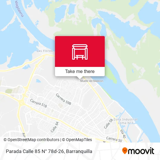 Mapa de Parada Calle 85 N° 78d-26