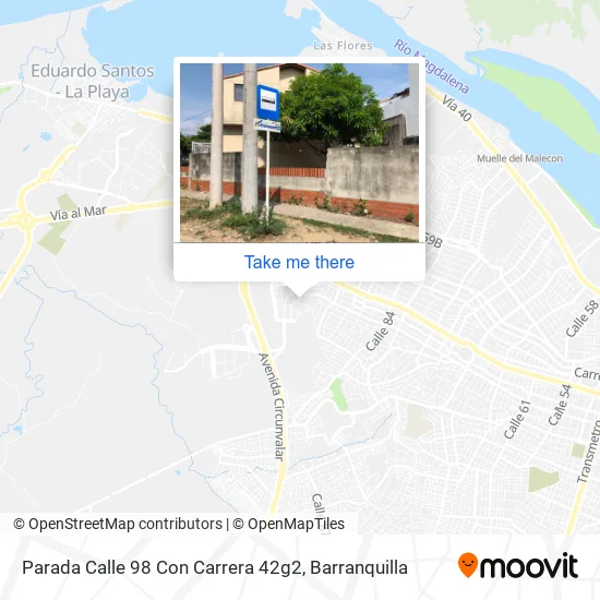 Mapa de Parada Calle 98 Con Carrera 42g2