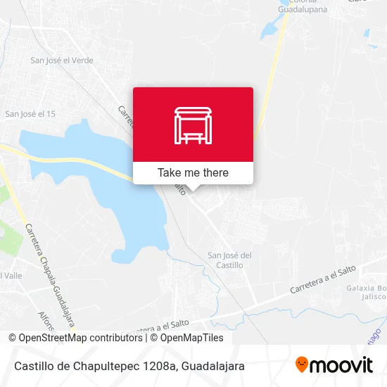 Castillo de Chapultepec 1208a map