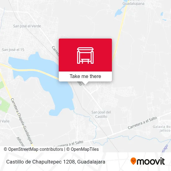 Castillo de Chapultepec 1208 map