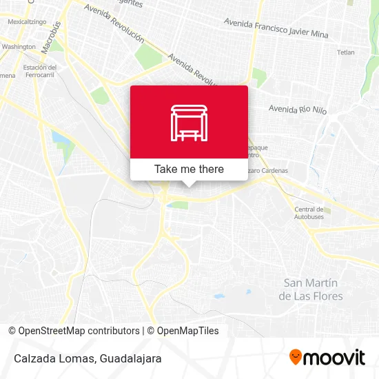 Calzada Lomas map