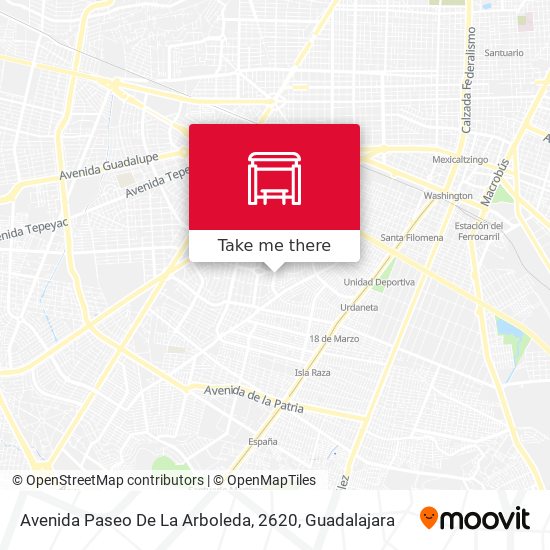 Mapa de Avenida Paseo De La Arboleda, 2620