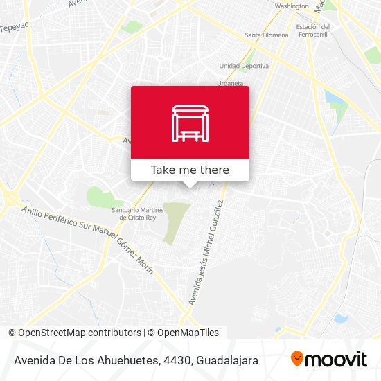 Mapa de Avenida De Los Ahuehuetes, 4430