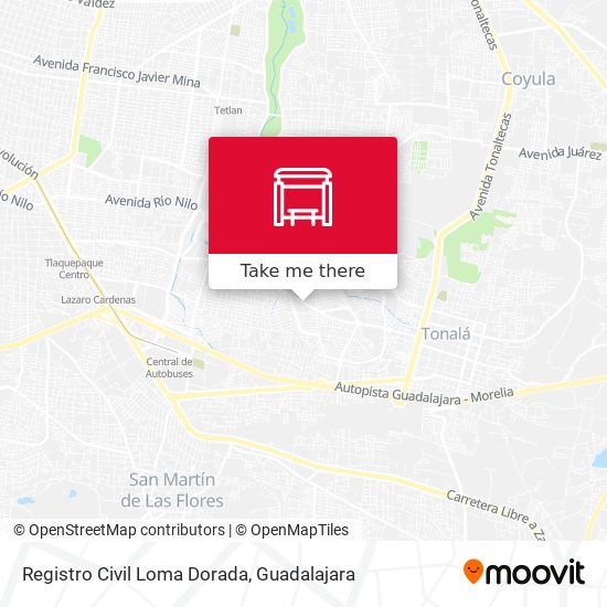 Mapa de Registro Civil Loma Dorada