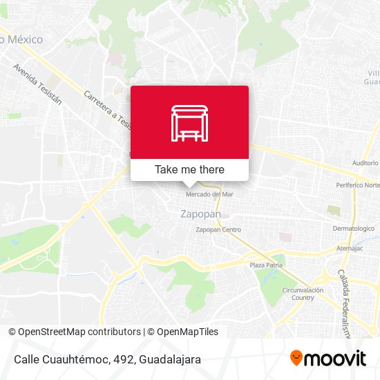 Calle Cuauhtémoc, 492 map