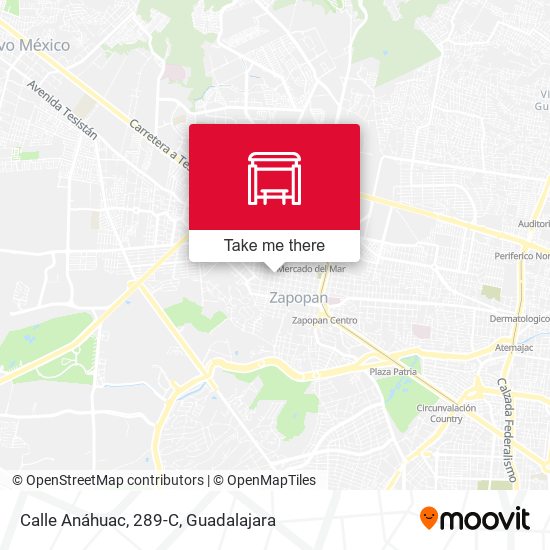 Mapa de Calle Anáhuac, 289-C