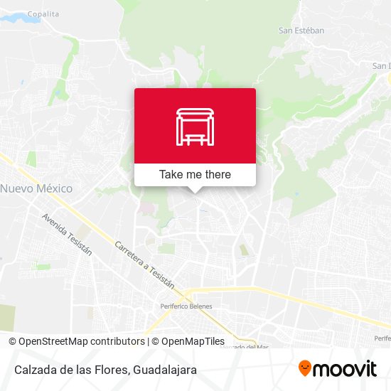 Mapa de Calzada de las Flores