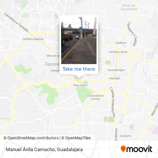 Manuel Ávila Camacho map