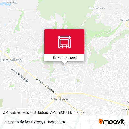 Mapa de Calzada de las Flores