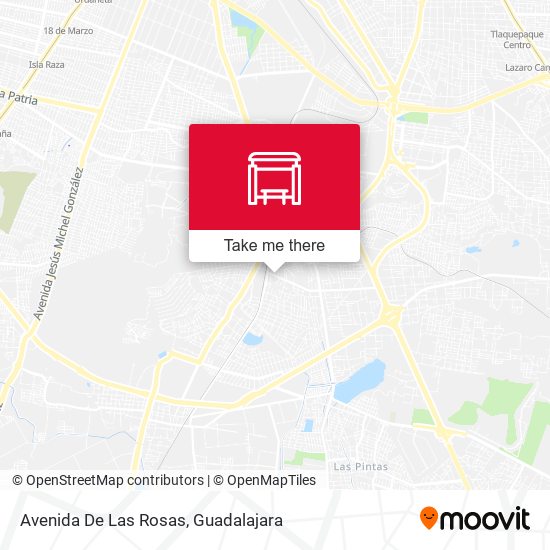 Mapa de Avenida De Las Rosas