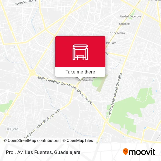 Prol. Av. Las Fuentes map