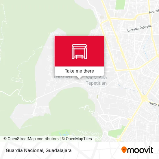 Guardia Nacional map