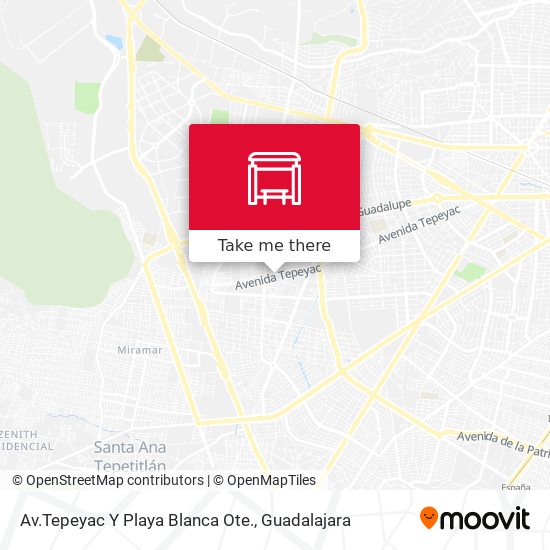 Av.Tepeyac Y Playa Blanca Ote. map