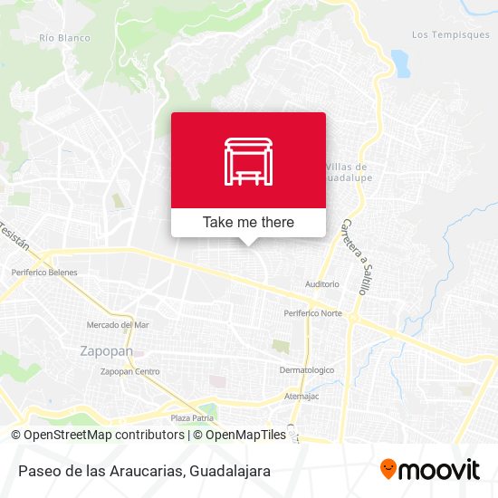 Paseo de las Araucarias map