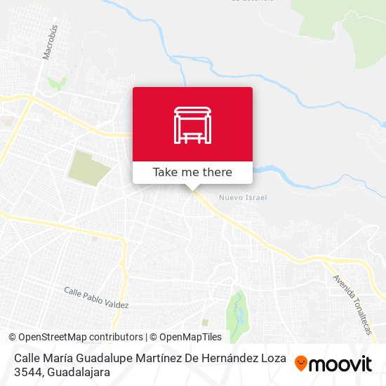Mapa de Calle María Guadalupe Martínez De Hernández Loza 3544