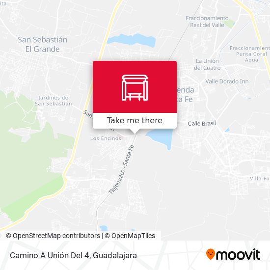 Camino A Unión Del 4 map