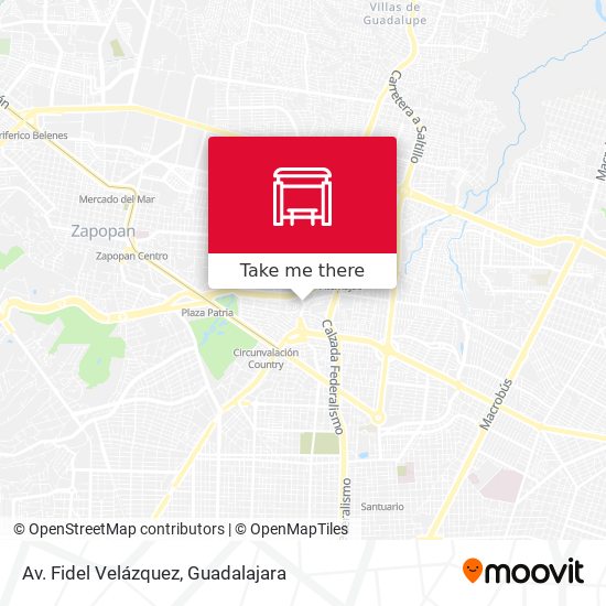 Av. Fidel Velázquez map