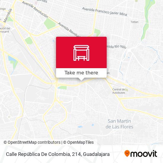 Calle República De Colombia, 214 map