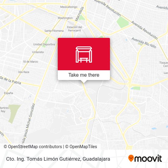 Mapa de Cto. Ing. Tomás Limón Gutiérrez