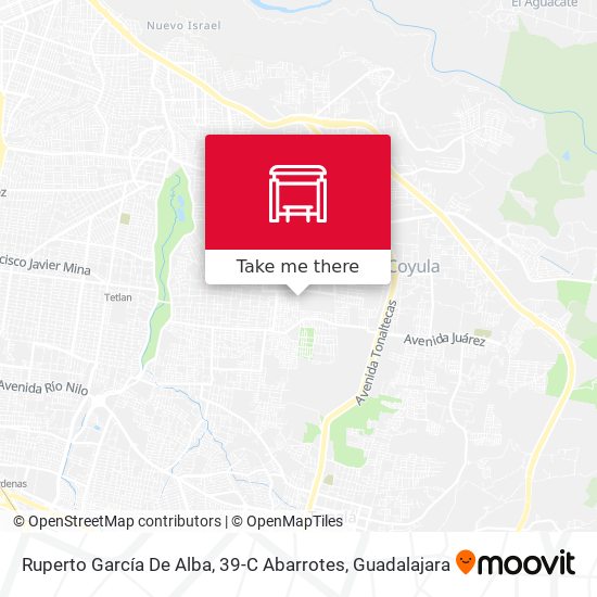 Mapa de Ruperto García De Alba, 39-C Abarrotes