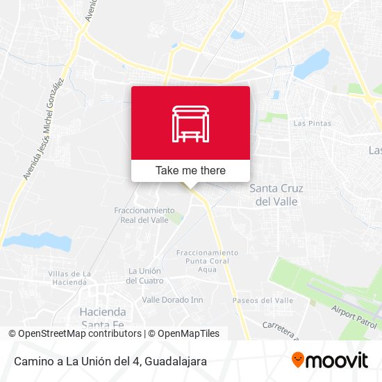 Camino a La Unión del 4 map
