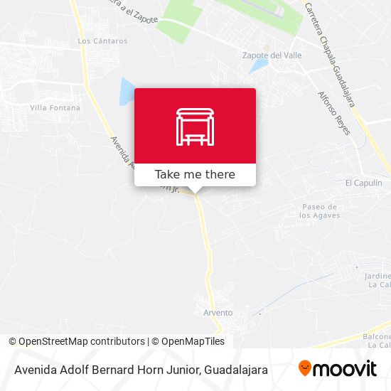 Avenida Adolf Bernard Horn Junior map