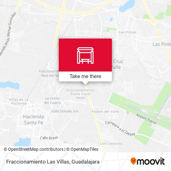 Fraccionamiento Las Villas map