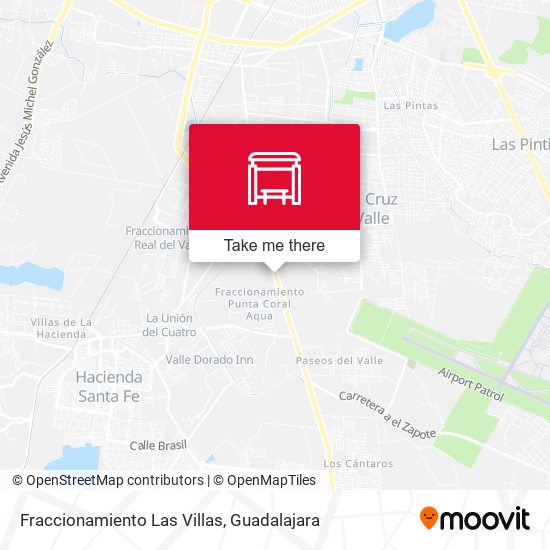 Fraccionamiento Las Villas map