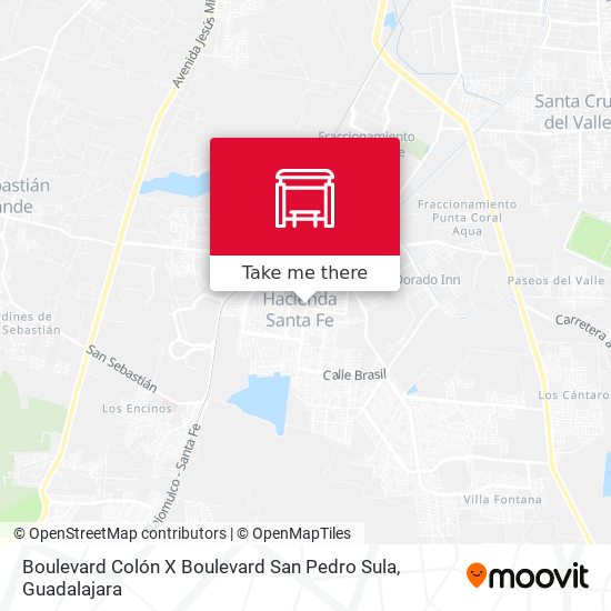 Mapa de Boulevard Colón X Boulevard San Pedro Sula