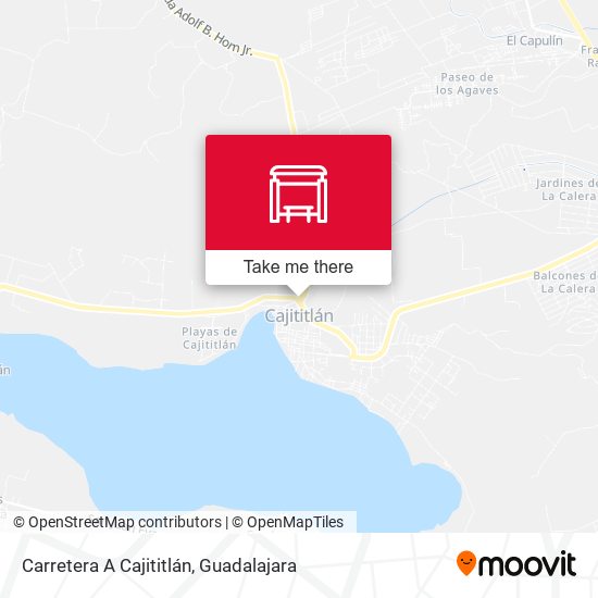 Mapa de Carretera A Cajititlán