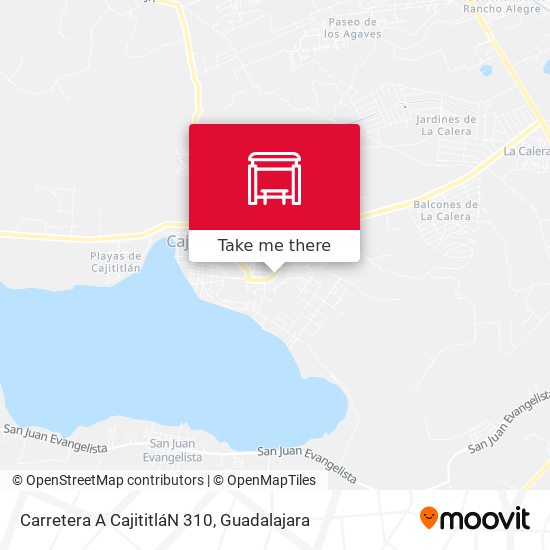 Mapa de Carretera A CajititláN 310