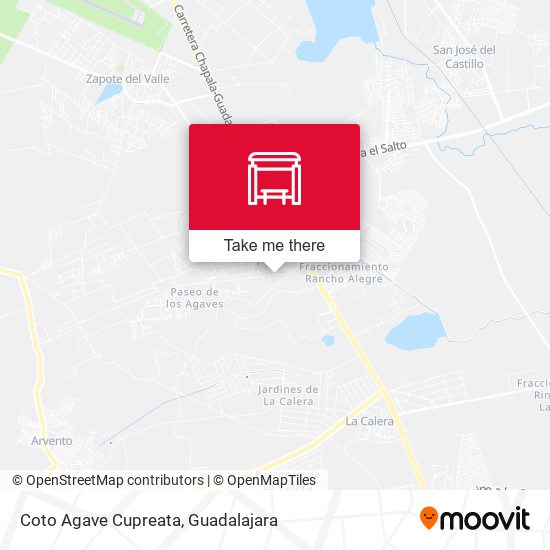 Coto Agave Cupreata map