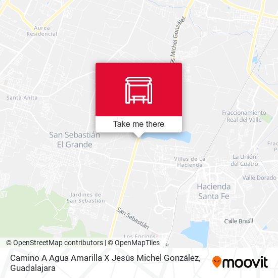 Camino A Agua Amarilla X Jesús Michel González map