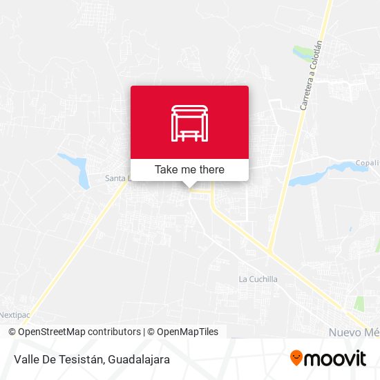 Valle De Tesistán map