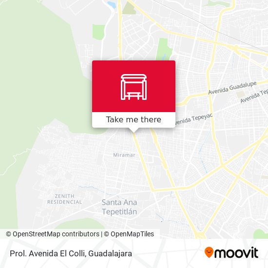 Prol. Avenida El Colli map