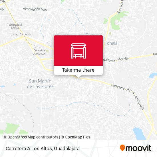 Mapa de Carretera A Los Altos