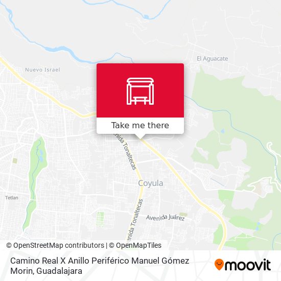 Mapa de Camino Real X Anillo Periférico Manuel Gómez Morin