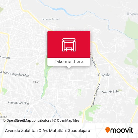 Avenida Zalatitan X Av. Matatlán map