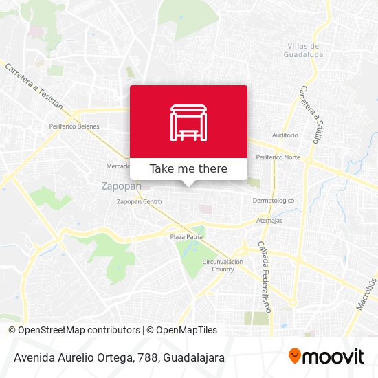 Mapa de Avenida Aurelio Ortega, 788
