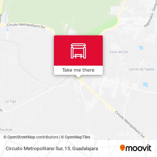 Mapa de Circuito Metropolitano Sur, 15