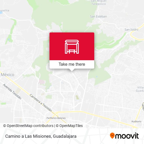Camino a Las Misiones map