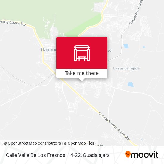 Mapa de Calle Valle De Los Fresnos, 14-22
