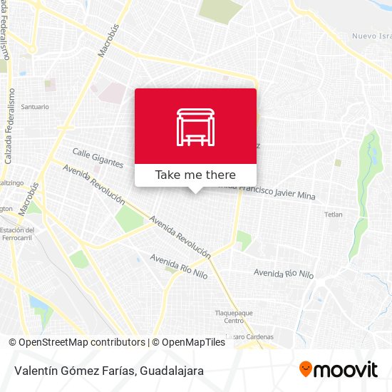 Valentín Gómez Farías map