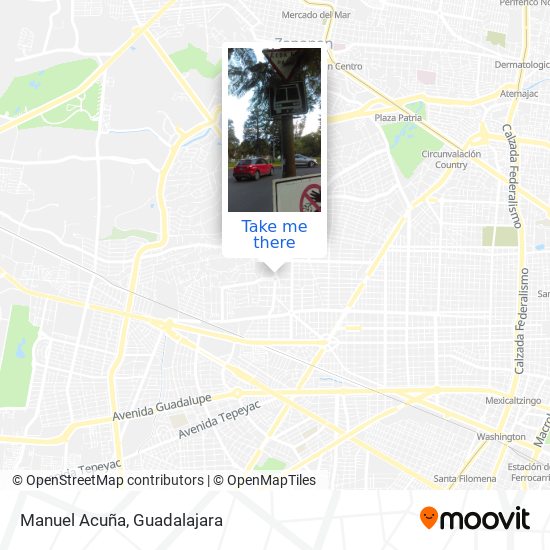 Manuel Acuña map